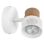Ledvance LED Decor Spot Cork Stahl Weiß 3W 230lm - 827 Extra Warmweiß | Dimmbar