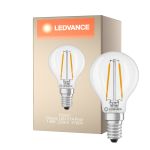Ledvance Classic LED E14 Birne Fadenlampe Klar 1.8W 250lm - 827 Extra Warmweiß | Ersatz Für 25W