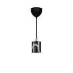 Nordlux Siv Pendelleuchte Marmor und Metall Schwarz | 65mm - Geeignet für E27