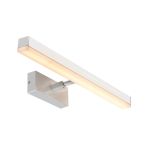 Nordlux Otis 60 Wandleuchte Aluminium Chrom 17W 1650lm 930 Warmweiß | IP44 - Höchste Farbwiedergabe - 3Step Dimmbar
