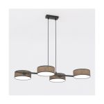 Emibig Pendelleuchte Drumz Stahl Braun | Geeignet für 4x E14 - Max 10W