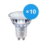 Mehrfachpackung 10x Philips MASTER Value LED Spot GU10 PAR16 3.7W 285lm 60D - 940 Kaltweiß | Höchste Farbwiedergabe - Dimmbar - Ersatz für 35W