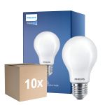 Mehrfachpackung 10x Philips Master LED E27 Birne Fadenlampe Matt 7.2W 1055lm - 922-927 Dim To Warm | Höchste Farbwiedergabe - Dimmbar - Ersatz Für 75W