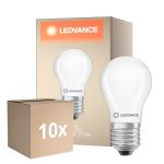 Mehrfachpackung 10x Ledvance Classic LED E27 Birne Matt 3.4W 470lm - 827 Extra Warmweiß | Ersatz Für 40W