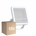 Mehrfachpackung 10x Ledvance LED-Scheinwerfer 100 Aluminium Weiß 69W 10000lm 100D - 865 Tageslichtweiß | IP66 - Symmetrisch 