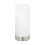 Eglo Tischlampe Damasco 1 Stahl Satin-Nickel | IP20 - Geeignet für 1x E27 
