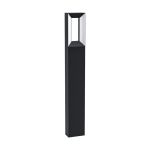 Eglo Sockellampe Riforano Aluminium Schwarz 5W 550lm - 830 Warmweiß | IP44
