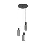Eglo Pendelleuchte Maione Stahl Schwarz | IP20 - Geeignet für 3x E27 