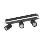 Eglo Deckenleuchte Rimbocchi 1 Stahl Schwarz 20W 2500lm - 830 Warmweiß | IP20