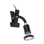 Eglo Clamp Parrini 1 Stahl Schwarz 4.5W 345lm - 830 Warmweiß | IP20 - Inkl. 1x GU10