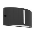 Eglo Wandleuchte Poggiarello Schwarz Up & Down | IP54 - Geeignet für 1x E14