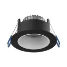 Noxion LED-Spot Ares Tief Schwarz 6W 540lm 927-940 3CCT - mit Innenring Weiß | Ausschnitt 68mm