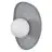 Ledvance Decor Wandleuchte Beton Nest Grau | Geeignet für 1x G9