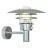 Nordlux Lønstrup 32 Wandleuchte Stahl und Glas Grau | 320mm - IP44 - Geeignet für E27 - Bewegungs- und Lichtsensor