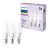 Mehrfachpackung 3x Philips Glühbirne LED E14 Kerze Matt 3W 250lm - 827 Extra Warmweiß