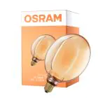 Osram Vintage 1906 LED E27 Globe Fadenlampe Gold 183mm 4W 220lm - 818 Extra Warmweiß | Dimmbar - Ersatz Für 22W