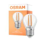 Osram Classic LED E27 Kugel Fadenlampe Klar 2.2W 470lm - 827 Extra Warmweiß | Ersatz Für 40W