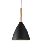 DFTP by Nordlux Pure 20 Pendelleuchte Metall und Holz Schwarz | Geeignet für E27