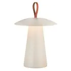 Nordlux Tischlampe Ara Akku Aluminium Sanded 2W 240lm - 830 Warmweiß | Dimmbar Touch