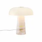 DFTP by Nordlux Tischlampe Glossy Marmor und Glas Rosa | 220mm - Geeignet für 1x E14