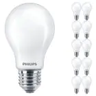 Mehrfachpackung 10x Philips MASTER Value LED Glühbirne E27 Birne Matt 3.4W 470lm - 927 Extra Warmweiß | Höchste Farbwiedergabe - Dimmbar - Ersatz für 40W