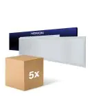 Mehrfachpackung 5x Noxion LED Panel Ecowhite V4.0 28W 3400lm - 840 Kaltweiß | 120x30cm - UGR 