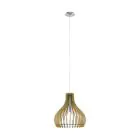 Eglo Pendelleuchte Tindori Stahl Satin-Nickel | IP20 - Geeignet für 1x E27 