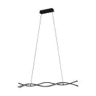 Eglo Pendelleuchte Lasana 3 Stahl Aluminium Schwarz 11W 1500lm - 830 Warmweiß | IP20