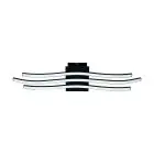 Eglo Wand und Deckenleuchte Roncade 1 Stahl Aluminium Schwarz 21W 2800lm - 830 Warmweiß | IP20