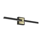 Eglo Wandleuchte Peguera Aluminium Stahl Schwarz 11W 1165lm - 830 Warmweiß | IP44 
