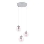 Eglo Pendelleuchte Ariscani 2 Stahl Chrom | Geeignet für 3x E27